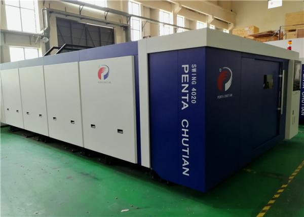 Buy High Power Fiber Laser Cutting Equipment Fast Pallet Exchanger Automatically at wholesale prices