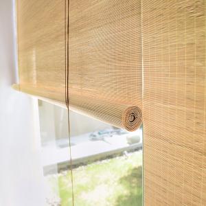 Quality Natural Plain Bamboo Roller Blind Moisture And Mildew Proof Bamboo Blinds for sale