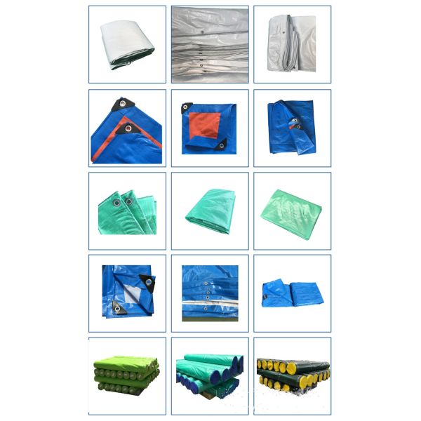 8*8-14*14 Density Prefabricated Polyethylene Tarpaulin for Waterproof and Dust Blocking