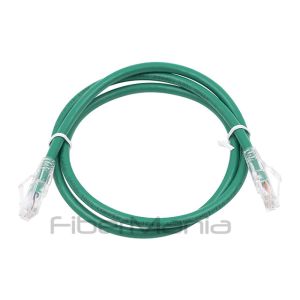 CAT.6 UTP 24AWG Network Copper Patch Cable With Transparent Molded Plugs Green