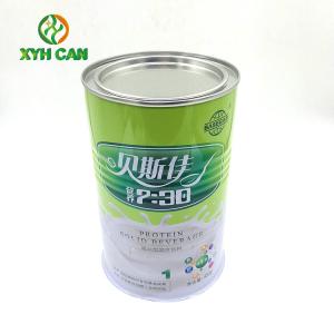 Quality Milk Powder Tin Can Large Capacity Empty Tin Cans with Easy Open Lid with Fashionable Design for sale