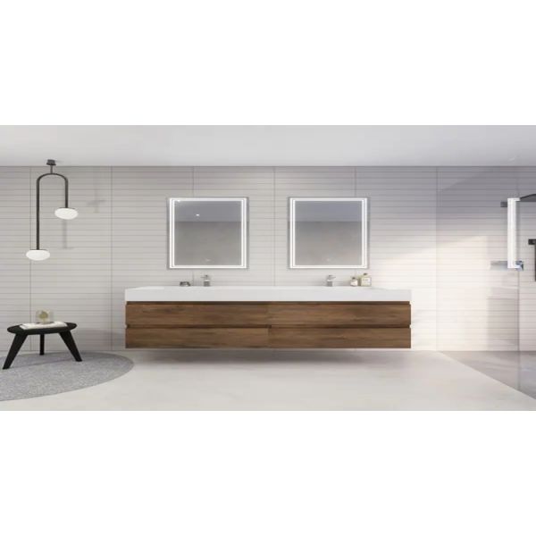 Modern Bathroom Vanity Combo with Waterproof Function and Customized Plywood Carcase