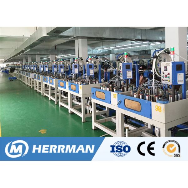 Single Head Wire Harness Braiding Machine , High Speed Braiding Machine