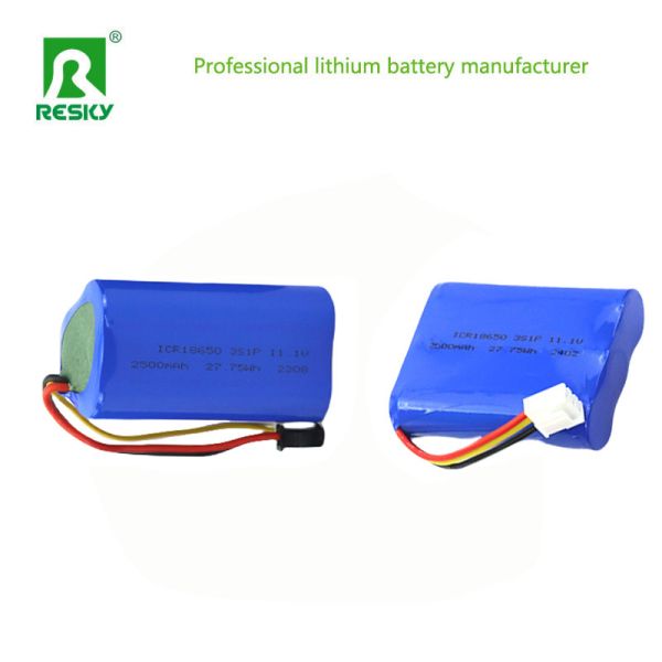 18650 3S1P Lithium Power Batteries 12V 2000mAh For LED Light