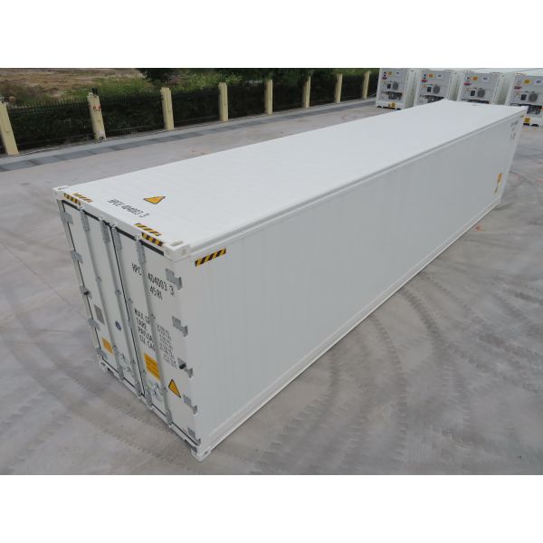 White Refrigerated Shipping Container Height 2896MM High Efficiency Durable