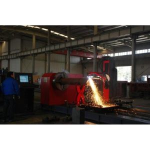 China Tube /  Pipe 600mm CNC Hypertherm Plasma Cutter Five Axis Controlled on sale