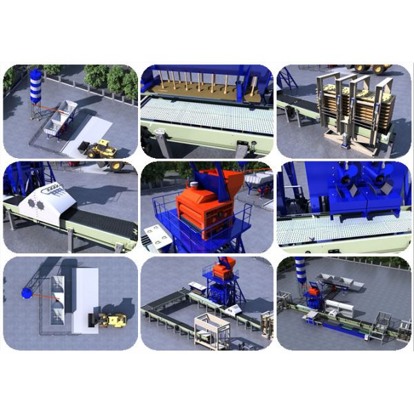 Interior And Exterior Wall Panel Production Line With Multi Function Wet Casting Doser Machine