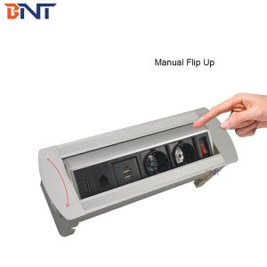 China Desktop multi-function hidden security office table power outlet socket on sale