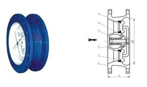 China API 598 SCVX silence check valve GG25 body diameter 300 - 1200mm for sump pump on sale