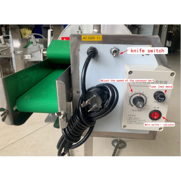 0.375KW Green Onion Chili Pepper Scallion Celery Cutting Machine