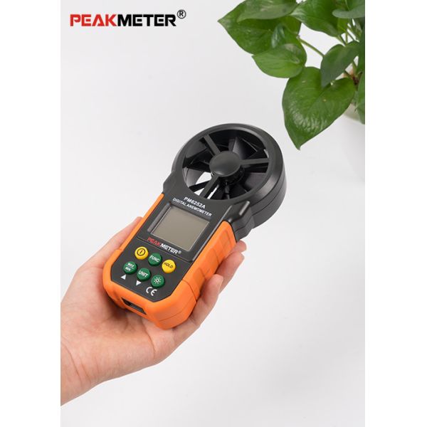 Data logging Non-slip designed Unit switch Digital Anemometer