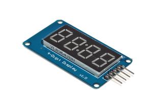Quality Four Bits LED Clock Display 4 Pins 42 * 24 * 12mm Level Control Interface for sale