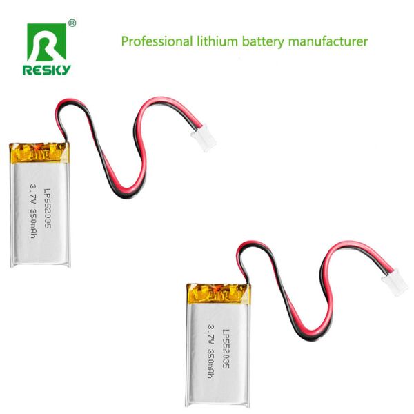 Lithium Ion Battery Cell 502035 3.7v 300mAh 350mAh Solar Rechargeable Lipo Battery Pack