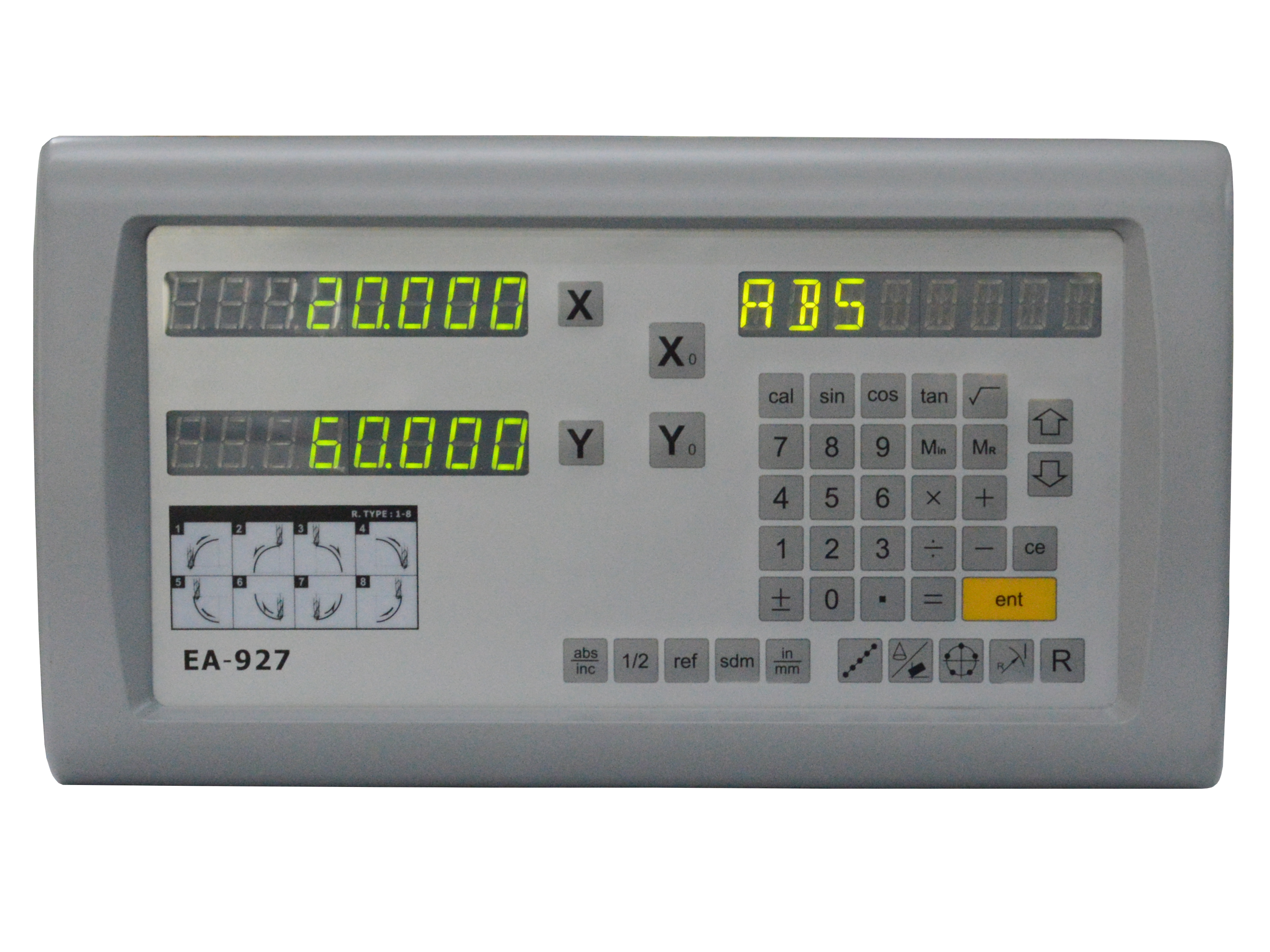 Digital LCD Display 2 Axis Dro Measuring Systems For Milling Machine