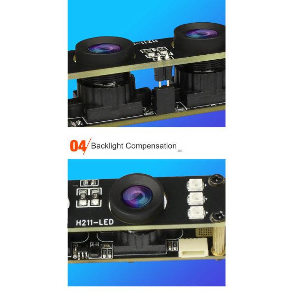 H211 High Definition USB Binocular Camera Module Block 1080p Infrared WDR Video Night Vision Illumination