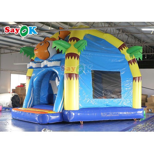Colorful Inflatable Bounce House Water Slide Combo Commercial Inflatable Bouncy House