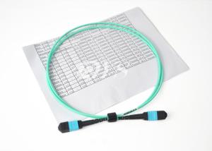 24 Core OM3 MPO TO MTP Connector Patch Cord / MTP Optical Connector