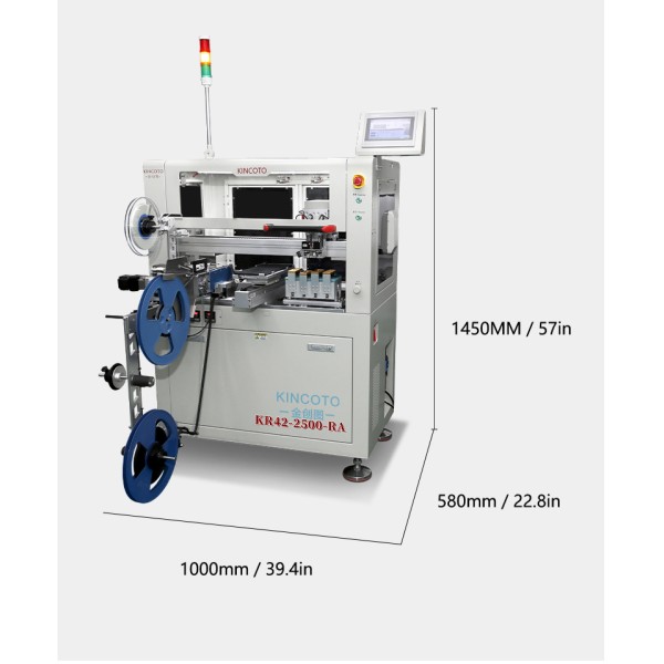 Advanced 2026 High Efficiency Automatic IC Programming Machine KR42-2500-RA Fully Automated Tray and Tape Integrated Chip Burner Tester for SMT