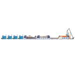 Double Screw Automatic PP Strap Making Machine Plastic Making Machine with 2
