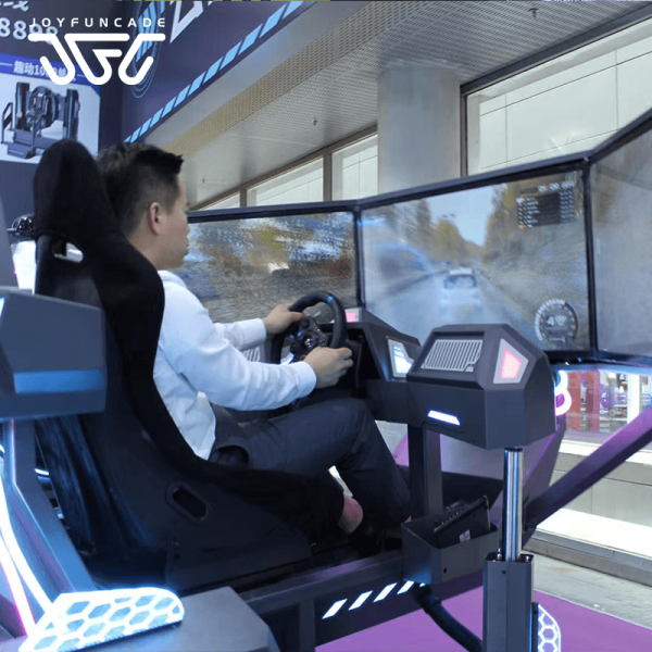 VR Racing Simulator with Triple 40-inch Screens 360° Motion