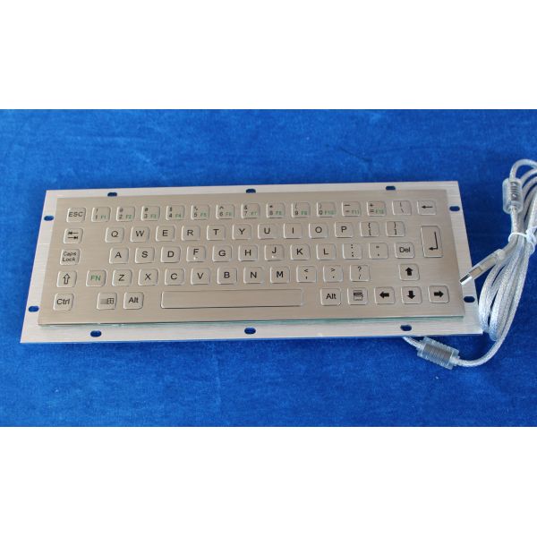 Stainless Steel Industrial Mini Keyboard for ticket vending machine with USB or PS/2 port
