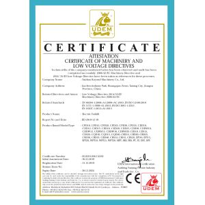 Taizhou Kayond Machinery Co.,Ltd Certifications