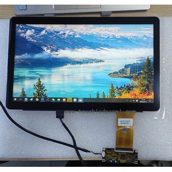 13.3'' Optical Bonding FHD 1920x1080 Pixels Capacitive Touchscreen LCD Panel With 400 Nits LED Backlight