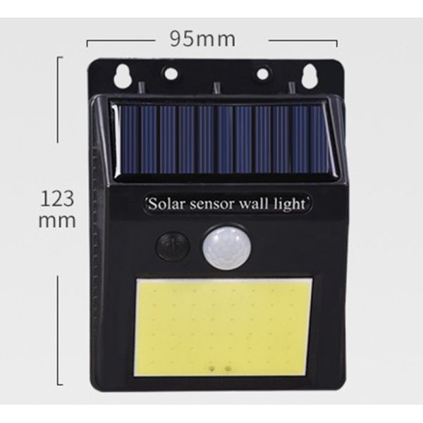 powered sensor rechargeable cob solar wall mounted light,led wall solar light home,up and down solar wall light outdoor