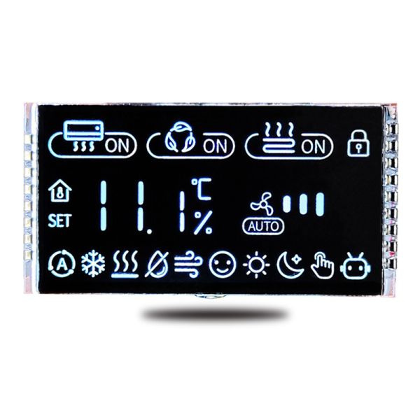 Customized Segment VA Lcd Display Module 1/4Duty 1/3Bias Pin Connecting