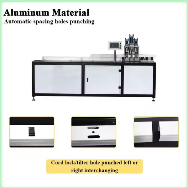 50mm Vertical Blind Slat Cutting Machine Headrails Bottom Rails Cutting And Punching