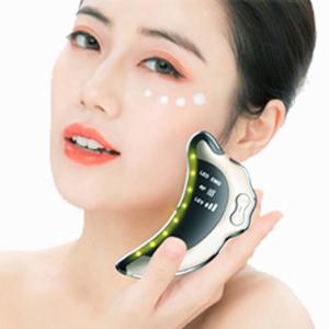China Vibrating Gua Sha Scraping Massage Tool Smooth Edge Micro Current Scraping Plate Electric Guasha Board on sale