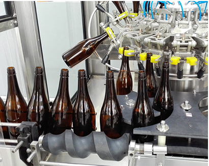 High Speed 10000-15000bph Bottling Production Line Automatic Rotary Wine Bottle Rinser