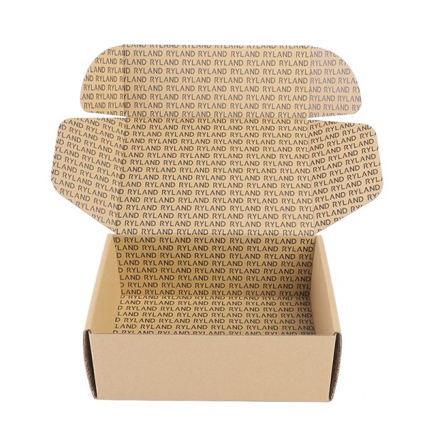 Custom Logo Cardboard Brown Mailer Box For Kraft Corrugated Paper Shipping