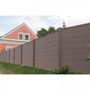 China Red Pine Patio Backyard WPC Composite Fence Boards 3D Embossed Surface on sale