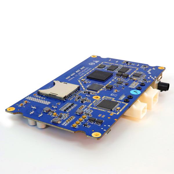 Buy Sample 4 Layer PCB Fabrication and Assembly 1.6mm FR4 Blue Soldermask HASL at wholesale prices