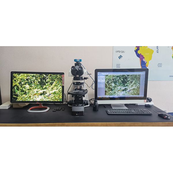 OPTO-EDU A15.1091-T plm polarized light microscopy Manual Transmit 12V 100W Halogen Semi APO ECO