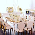SS Base Elegant Wedding Chairs And Sweetheart Table