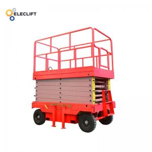 Quality CE ISO Mobile Scissor Lift Table With Large Platform With Outriggers for sale