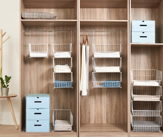 Buy Home Custom 6mm Wire Mesh Storage Baskets For Wardrobe Drawer at wholesale prices