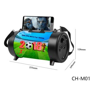 CH-M01 medium barrel with flashlight bluetooth speaker