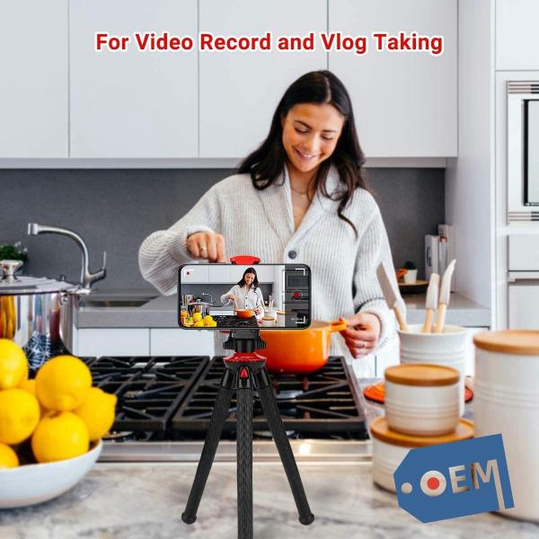Buy Flexible Tripod for Smartphone, Phone Camera Tripod with Phone Mount, Lightweight Mini Tripod Stand Holder with Wrappab at wholesale prices