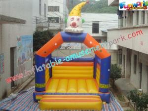 China PVC Clown Commercial Bouncy Castles , Promotional Inflatable Bouncy House on sale