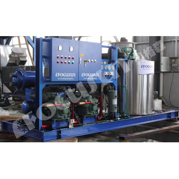 Condition 2024 Focusun 7 Ton Air Flake Ice Making Machine with Low Voltage Components