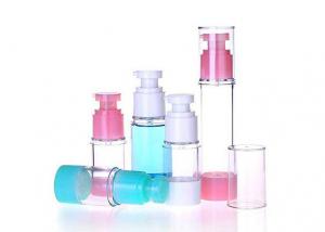 Quality Variety Colors Airless Lotion Bottles Pink Blue White Cosmetic Pump Bottles for sale