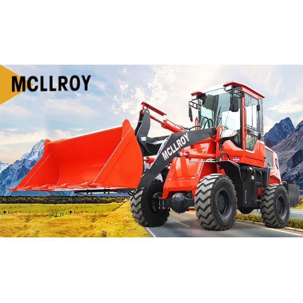 Automatic Mini 1.5 Ton Wheel Loader Compact Front End 1800kg Rate Load