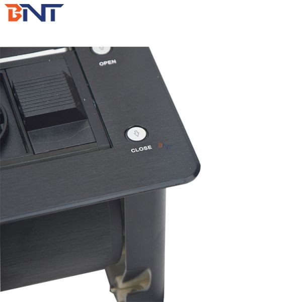 With Wireless charger hidden table motorized power socket with EU power plug