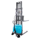 Labor Saving Semi Electric Stacker 1.5 Ton , Battery Pallet Stacker 3.5m Lift