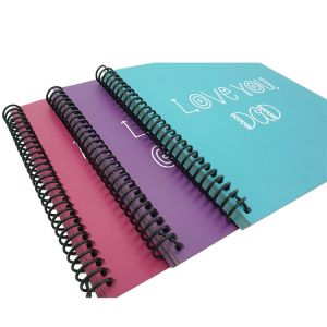 CMYK Memory Book Spiral Notebook Printing Gloss Lamination FSC