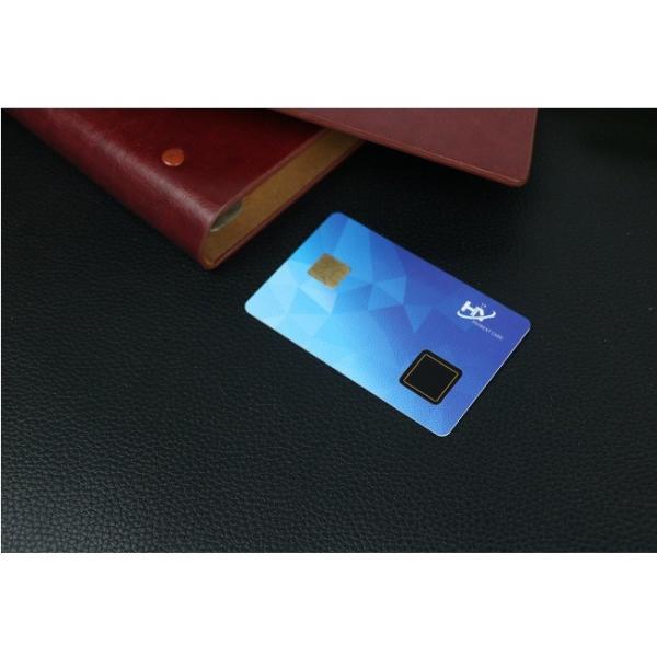 Buy SE Chip Passive Fingerprint Payment Card Visual Secure Portable 7816 Interface at wholesale prices