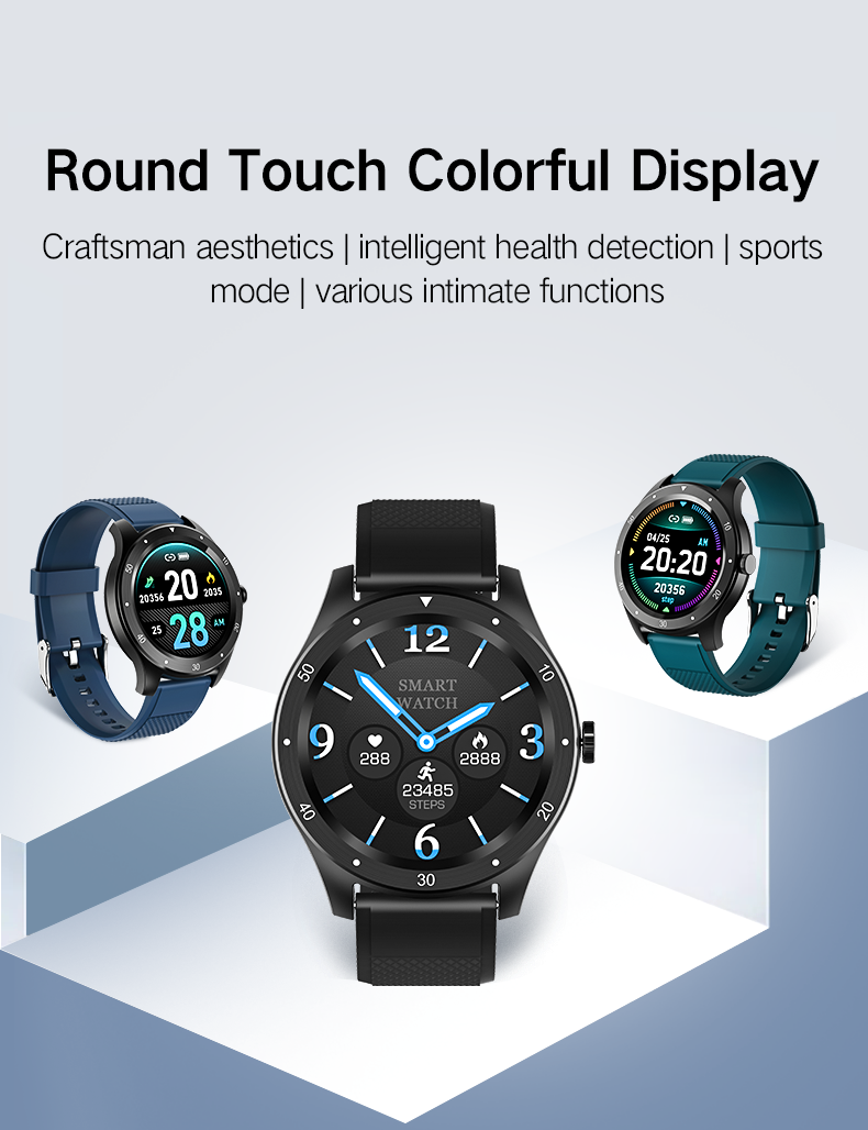 S8 Smart Watch Ip68 Touch Screen Bluetooth Smart Bracelet Zinc Alloy